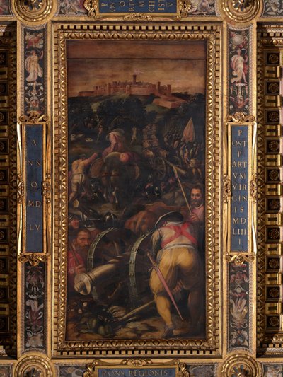 Storming of Monteriggioni by Giorgio Vasari